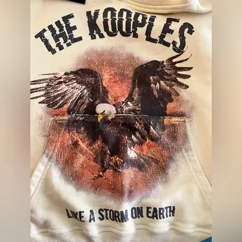 The Kooples Cream 100% Cotton Eagle Print
Hoodie Size FR 0/ US XS NWT