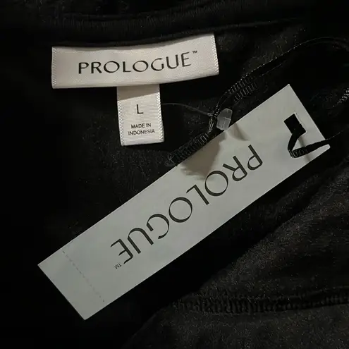 Prologue NWT Size L Black - Velour Tunic Hoodie Sweatshirt
