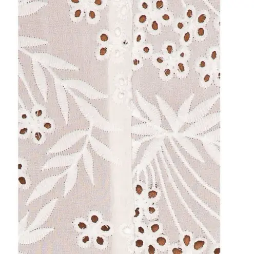 Majorelle Faria Kimono in White embroidery Large