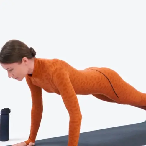 MONOSUIT Orange Turtleneck Long Sleeve Full ECO Bodysuit/Jumpsuit,Size Small,NWT