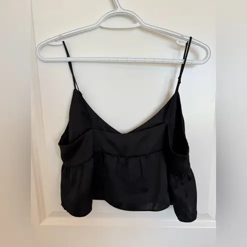 Aritzia Wilfred Lover Satin Camisole Medium Black