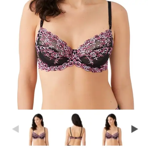 Wacoal Red & White 65769 Lost In Lace Underwire Bra 36D