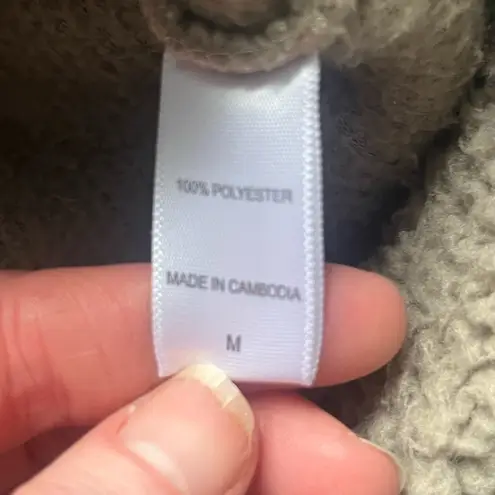 Koolaburra by Ugg Tan Long Sleeve Warm Cozy Comfy Sherpa Hoodie Sweater Size M