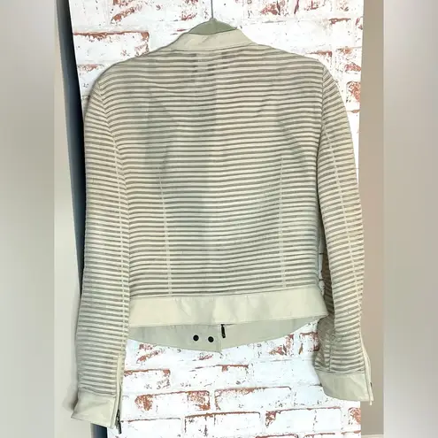 Giorgio Armani Women's Silk and Lambskin Bomber Jacket