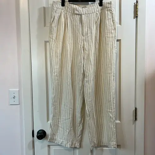 A New Day  High-Rise Linen Pleat Front Straight Trousers - Size 14 thumbnail 2