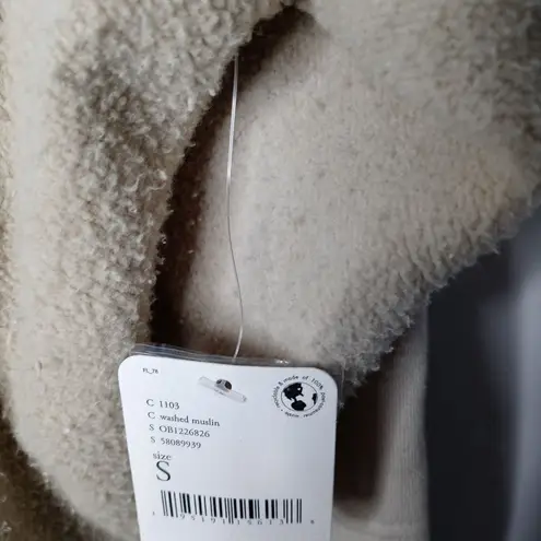 Free People JORDAN JACKET IN WASHED MUSLIN Size Small Tan - Image 5