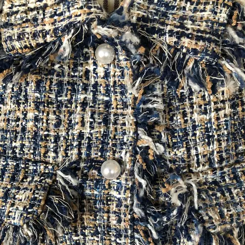 My Little Mushroom Biu tweed jacket with pearls Size XS