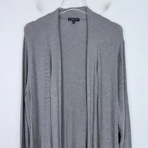 Beyond Yoga NWT High Slits Long Duster Cardigan Heather Gray Size Large L NEW