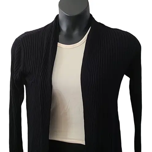 Afrm Shaylee Long Sleeve Open Front Ribbed Cardigan