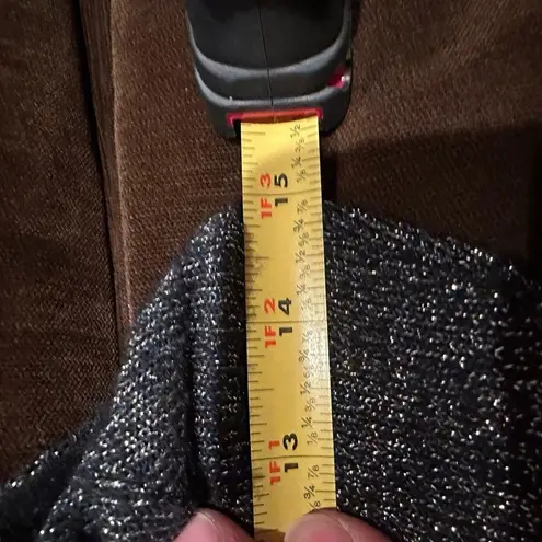 Green Dragon California Black Metallic Silver T Shirt Dress Cut Out Bow Sz S