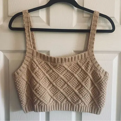 Current Air  Cropped Sweater Tank