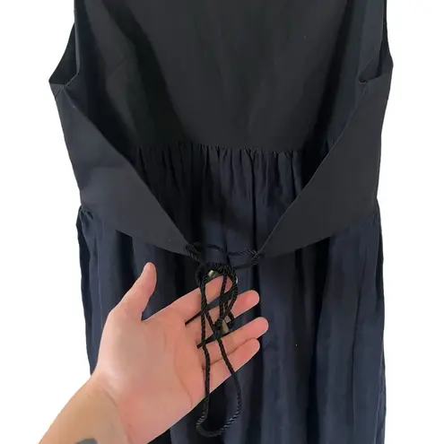 Proenza Schouler Black Cotton Silk Mini Dress