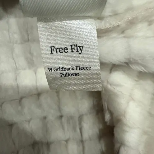 Free Fly Apparel Women's Gridback Fleece Snap Pullover Stone Size XL $148