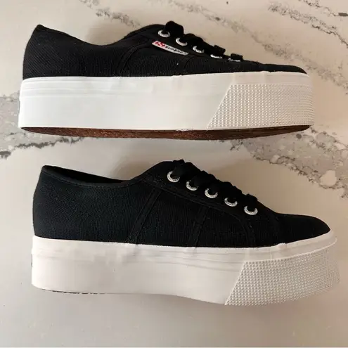 Superga  2790 Black Platform Sneakers