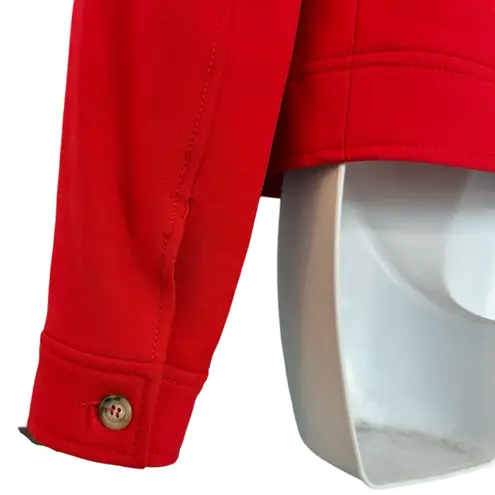 Vintage 90s Kors MIchael Kors Cherry Red Wool Button Front Collared Jacket sz 10