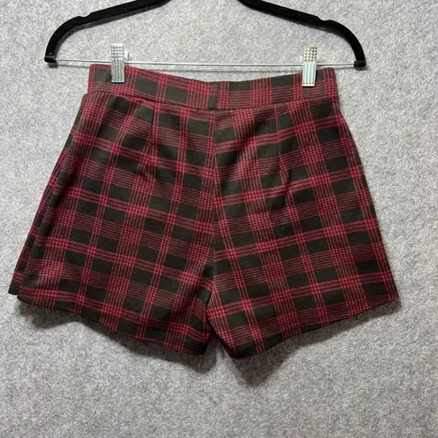 Liz & Sara Plaid Skort Pleated Mini Skirt Shorts Red Womens Juniors L Preppy Y2K Size undefined