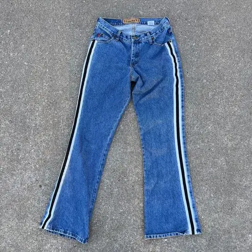 Mudd Vintage 90s Y2K  side stripe boot cut flare jeans Size 11 - Image 1