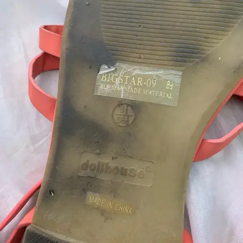 Dollhouse peach womens butterfly sandals