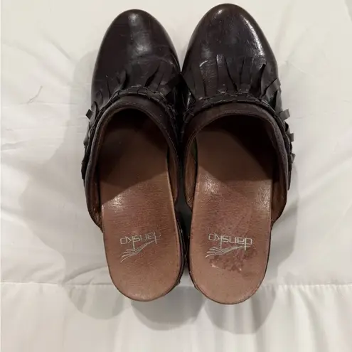 Dansko Deni Mule Women’s Size 37 (US 6.5–7) Chocolate Brown Full Grain Leather
