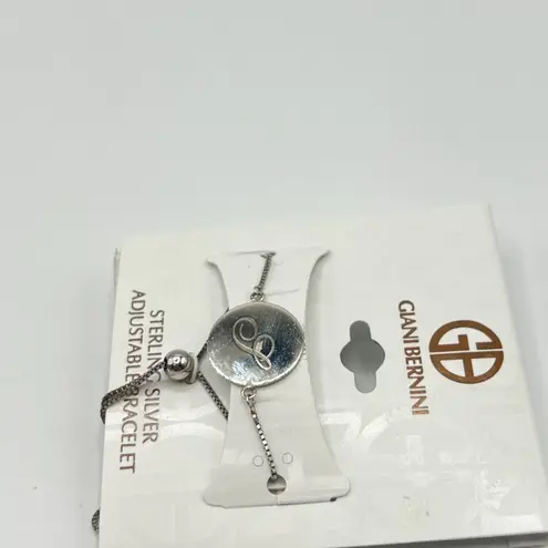 Giani Bernini Engraved Script Initial S Disc Bolo Bracelet in Silver MSRP $85 NW