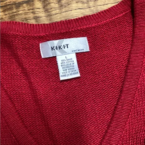 Christmas sweater. Size Large Red