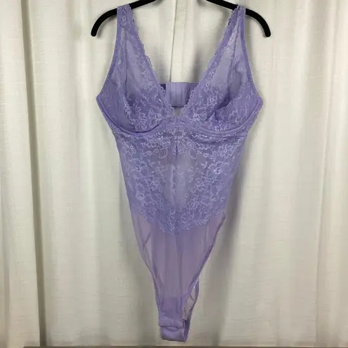 Savage x Fenty Lilac Purple Lace Teddy Bodysuit Sz.2X NWT