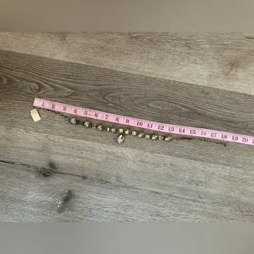 NEW KIRKS FOLLY Brass Gold Tone Champagne Crystal Statement Necklace Vintage