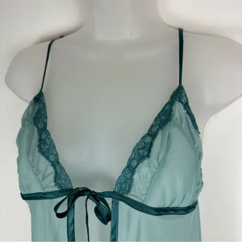 Frederick's of Hollywood Frederick’s of Hollywood Sheer Mesh Flyaway Split Front Tie Top Sz Medium