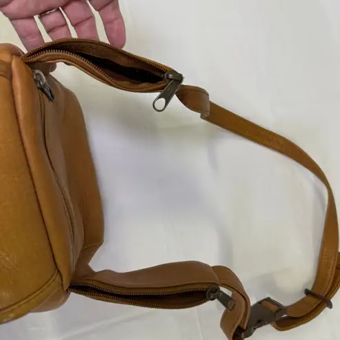 Jordao Vintage Genuine Leather Crossbody Sling Camera Bag Travel Organizer Tan