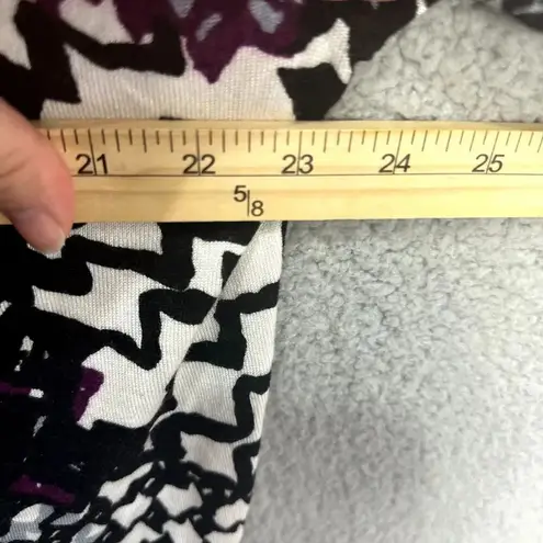 Liz & me cardigan womens 1X geometric rhinestone jewel button whimsigoth artsy Purple