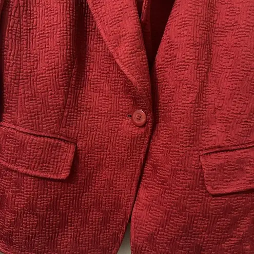 Ellen Tracy Textured Blazer Jacket Women’s Sz 4 Viscose Blend Festive Color