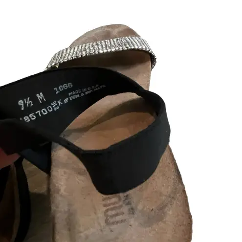 Munro Women's Pisces Sling Sandal, Wht/Blk Fabric Combo, Sz 9.5