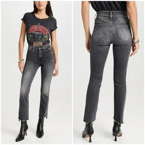 💕MOTHER💕 The Insider Crop Step Fray Jeans ~ Save Your Soul 33 NWT Black
