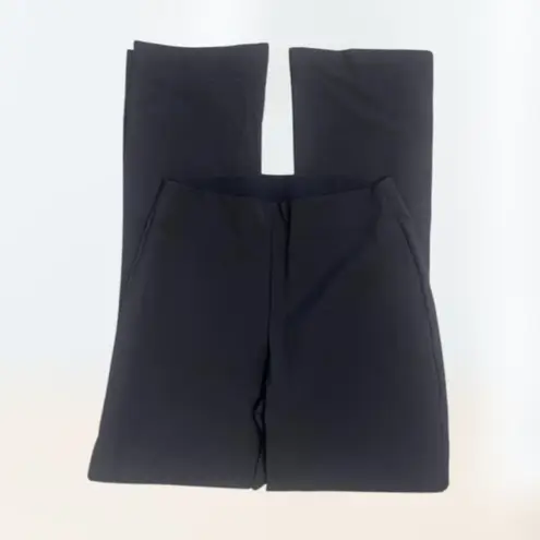 INC Black Flare Stretch Slacks Pants w/ Silver Buttons Women's Size 8