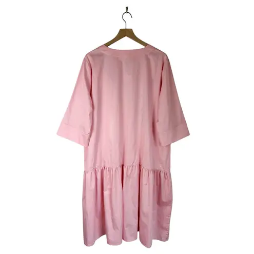 Misook Embroidered Midi Dress Pink Sz XL NWT