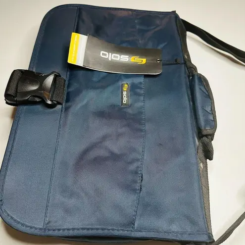 NWT SOLO Navy Expandable 15.6” Laptop Messenger Briefcase Shoulder Bag Blue