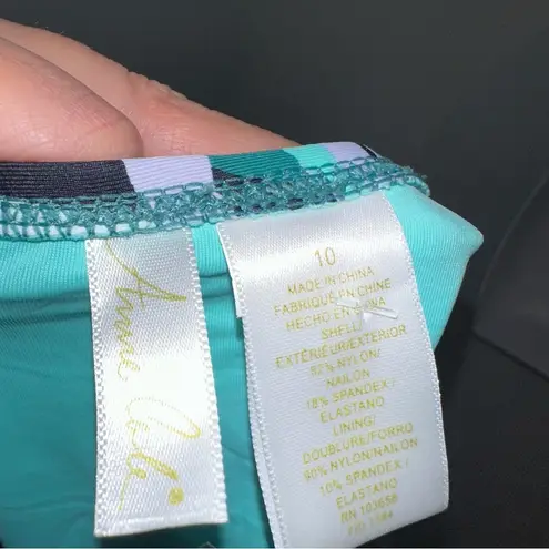 Anne cole one piece blouson Keyhole Swimsuit tube/halter top size 10 women’s 🆕