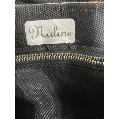 Nuline Satin Taffeta Striped Clutch