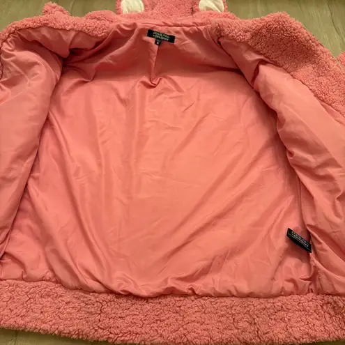 Dolls KiII x Care Bears Pink Teddy Hoodie Jacket Oversized Size S