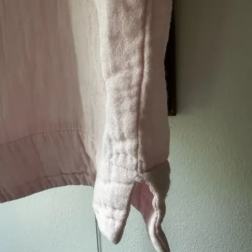 Lilla P Pink Relaxed Boxy Short Sleeve Blouse Size M