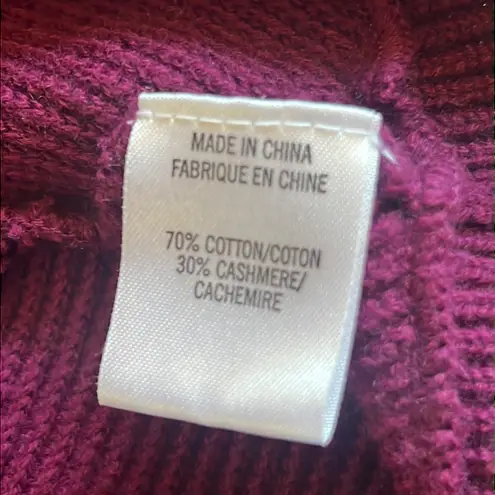 Theory  Nisa Cashcotton Open Front Cardigan Plum‎ Purple Petite P/TP