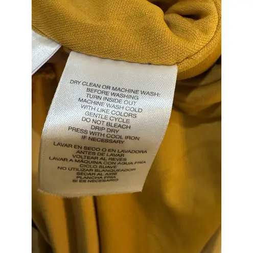 Kasper Womens Gold Colorblock Short Business Faux Wrap Dress XXL