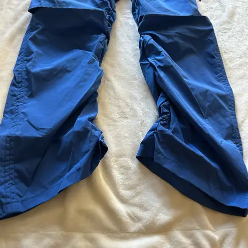 Royal Blue Adjustable Ruched Parachute Cargo Pants