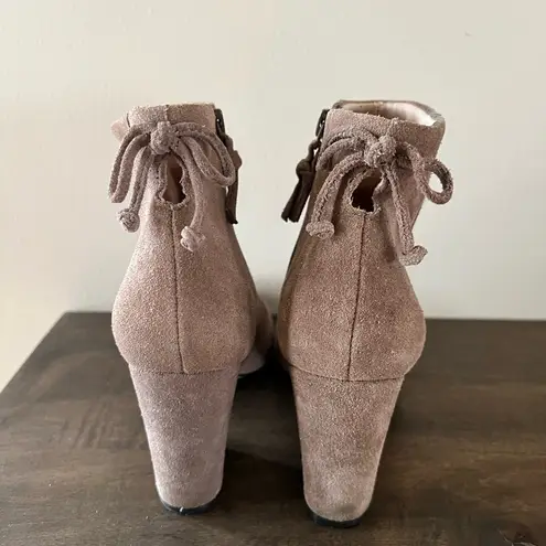 Tahari  Taupe Gray Suede Bootie - Size 7.5