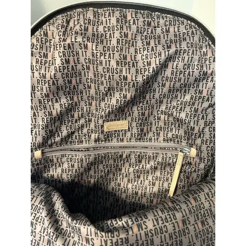 Stella & Dot Women's Crush It Black Quilted Nylon Backpack Bag Gym Travel Lined