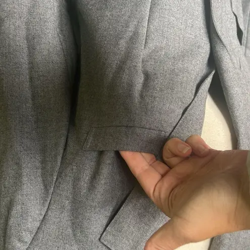 Vintage Nat Kaplan Couture Wool Skirt Suit Gray Size 10