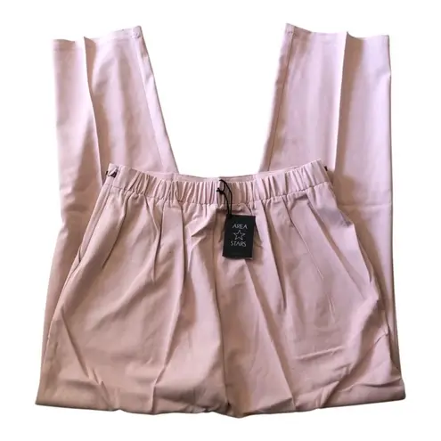 Area Stars NWT Women’s Lightweight Side Zip Pink Everly Slacks Large