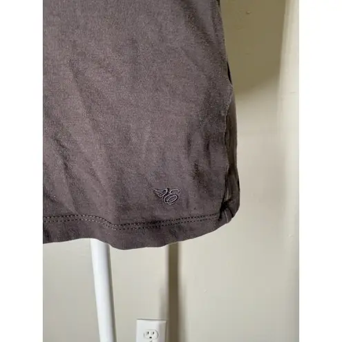 Esprit Y2k Vtg Gray Stretchy Top Sz XS/S 2000s Coquette Grunge Square Neckline