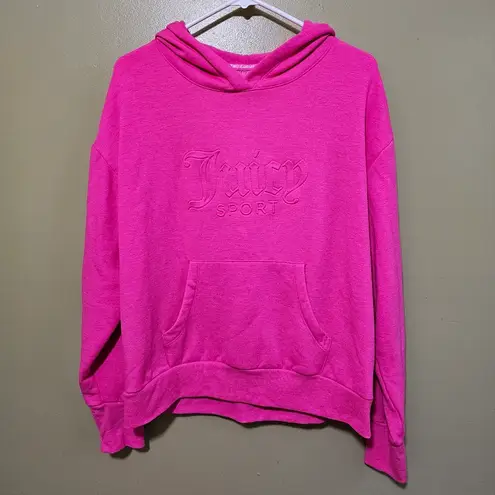 Juicy Couture  Sport Bright Pink Hoodie Size Medium