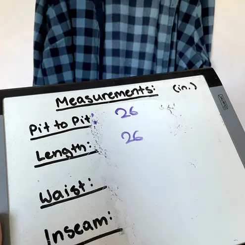 Riders By Lee blue black checkered fleece button down jacket women's size XL